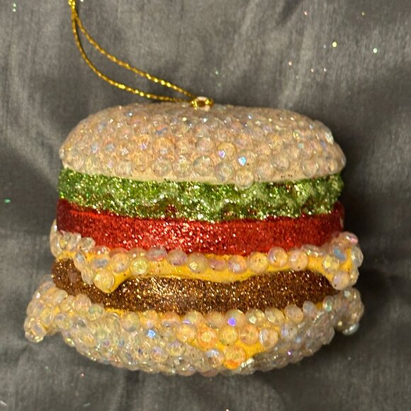 Bejewelled Cheeseburger ornament - Picture 5 of 5